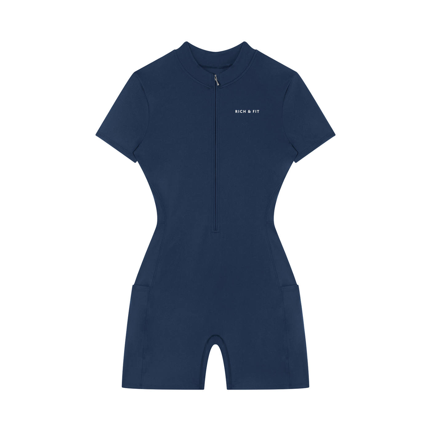 Quarter-Zip Romper