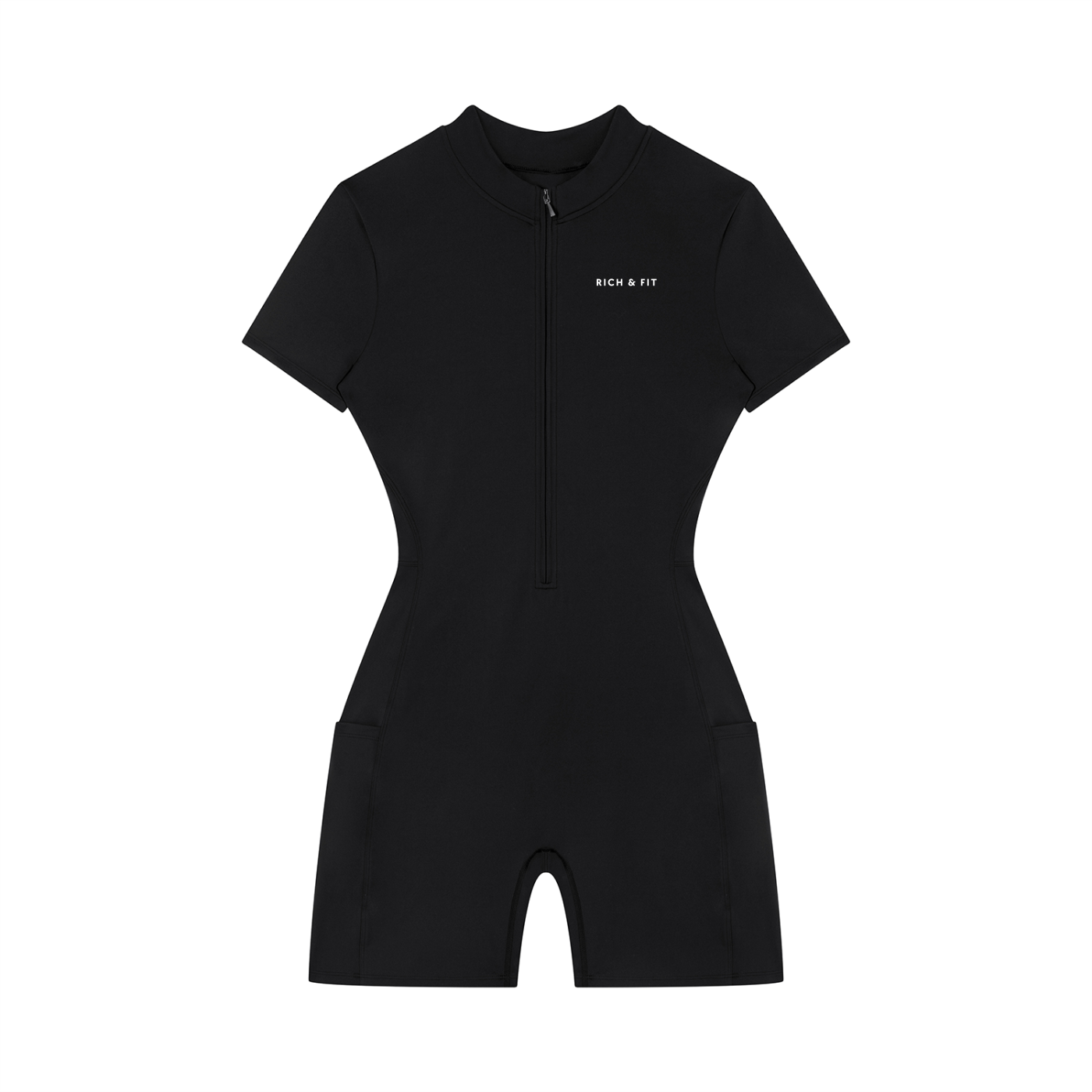 Quarter-Zip Romper