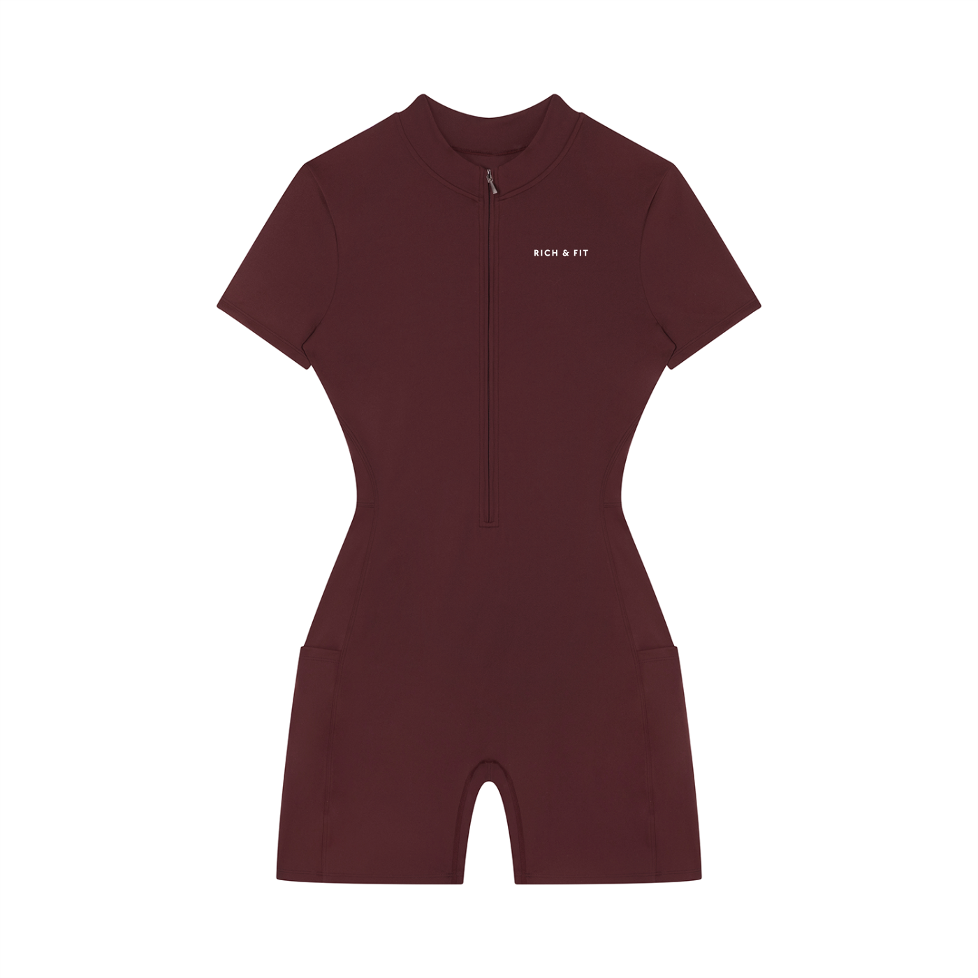 Quarter-Zip Romper