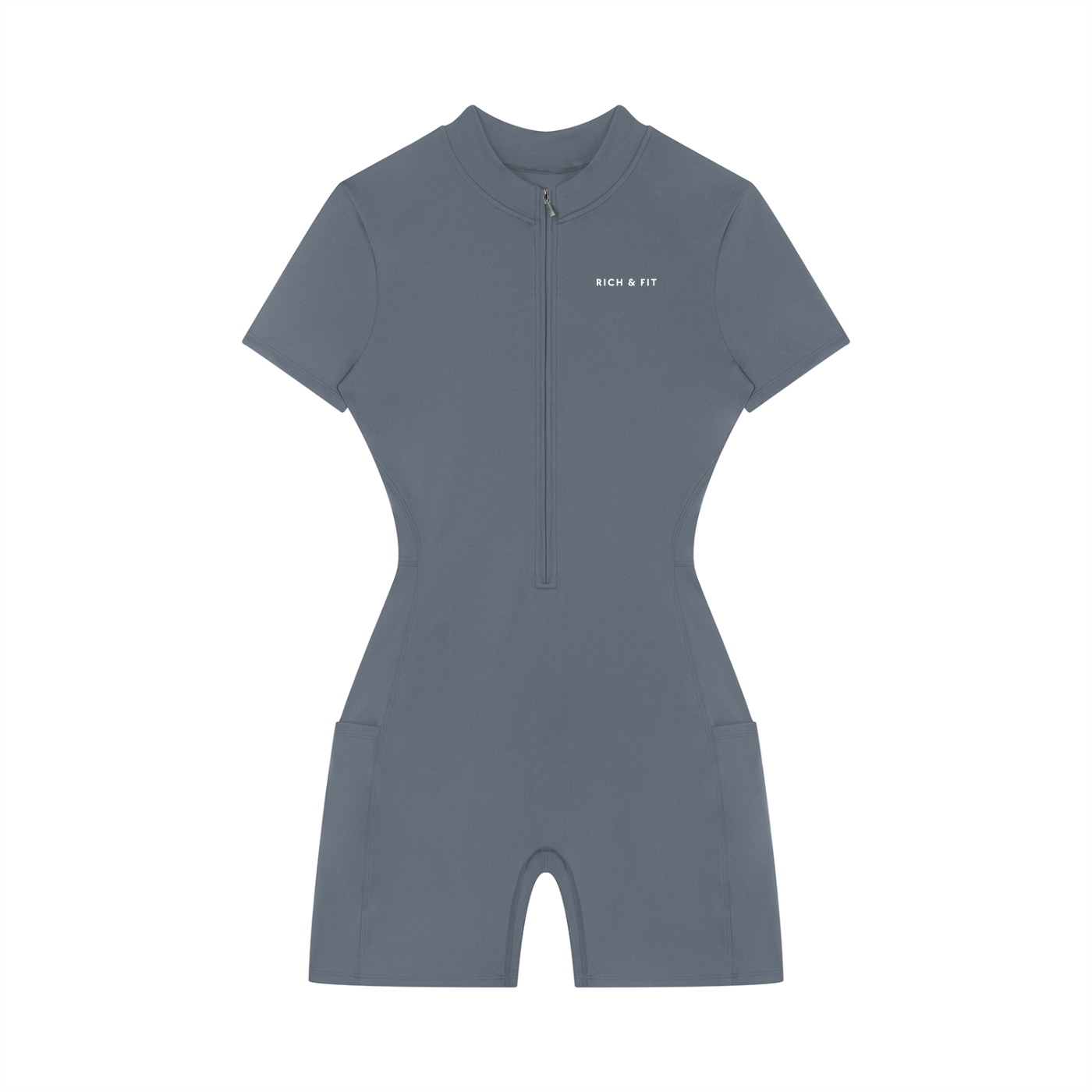Quarter-Zip Romper
