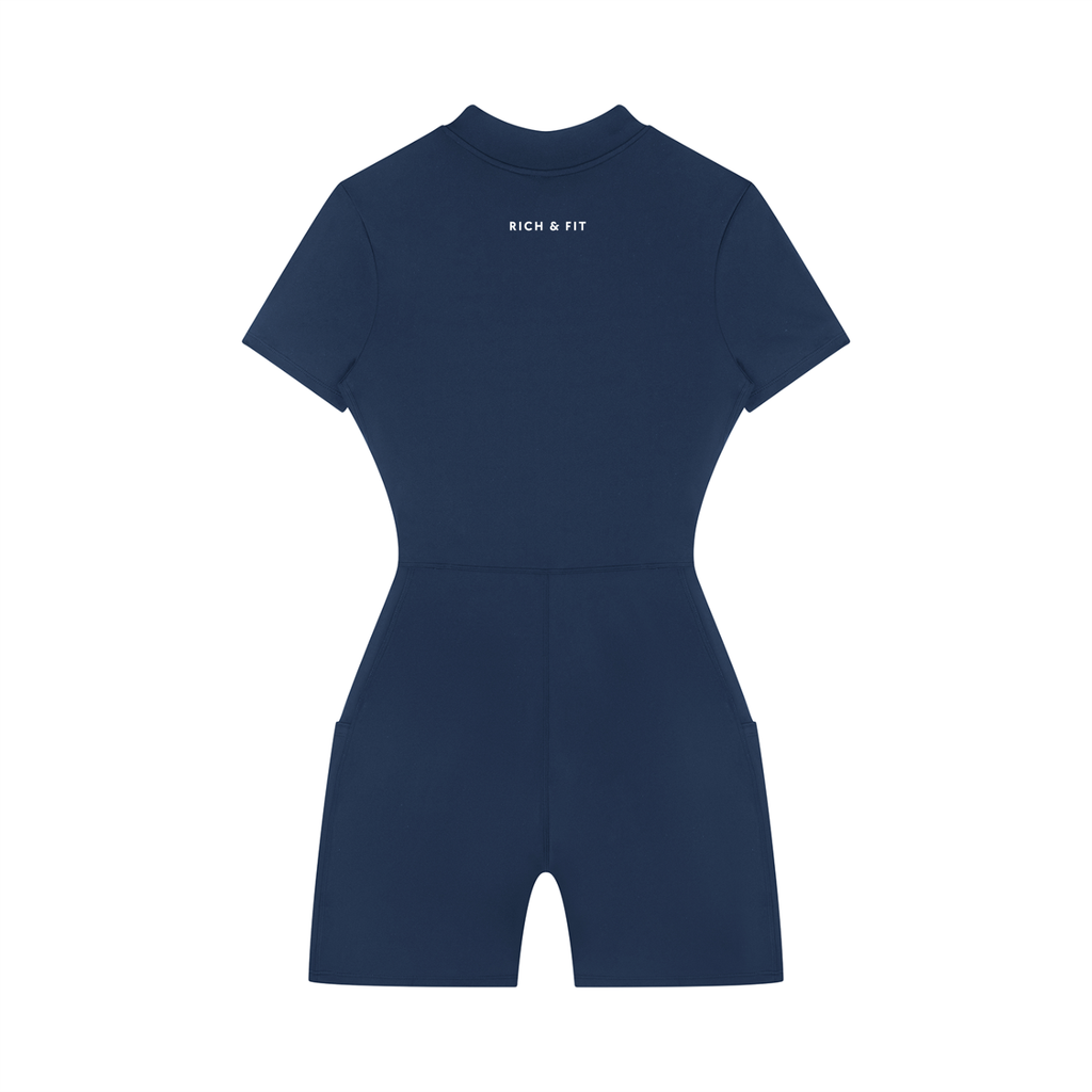 Quarter-Zip Romper