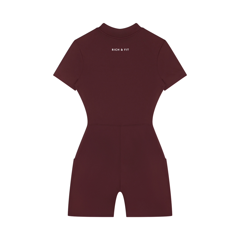 Quarter-Zip Romper