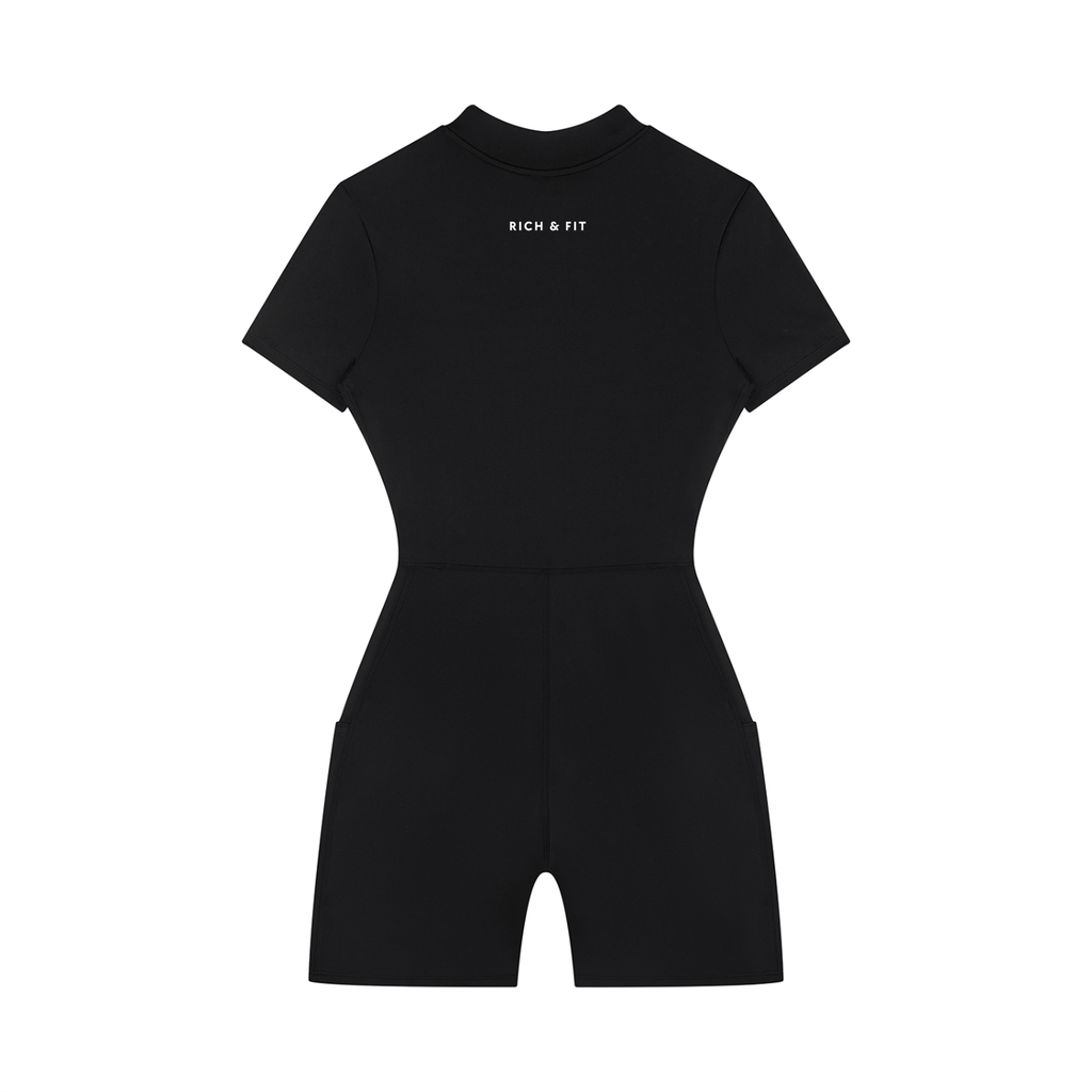 Quarter-Zip Romper